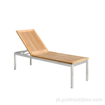 Chaise Lounge Patio Lounge Cadeira ao ar livre pátio à beira da piscina
